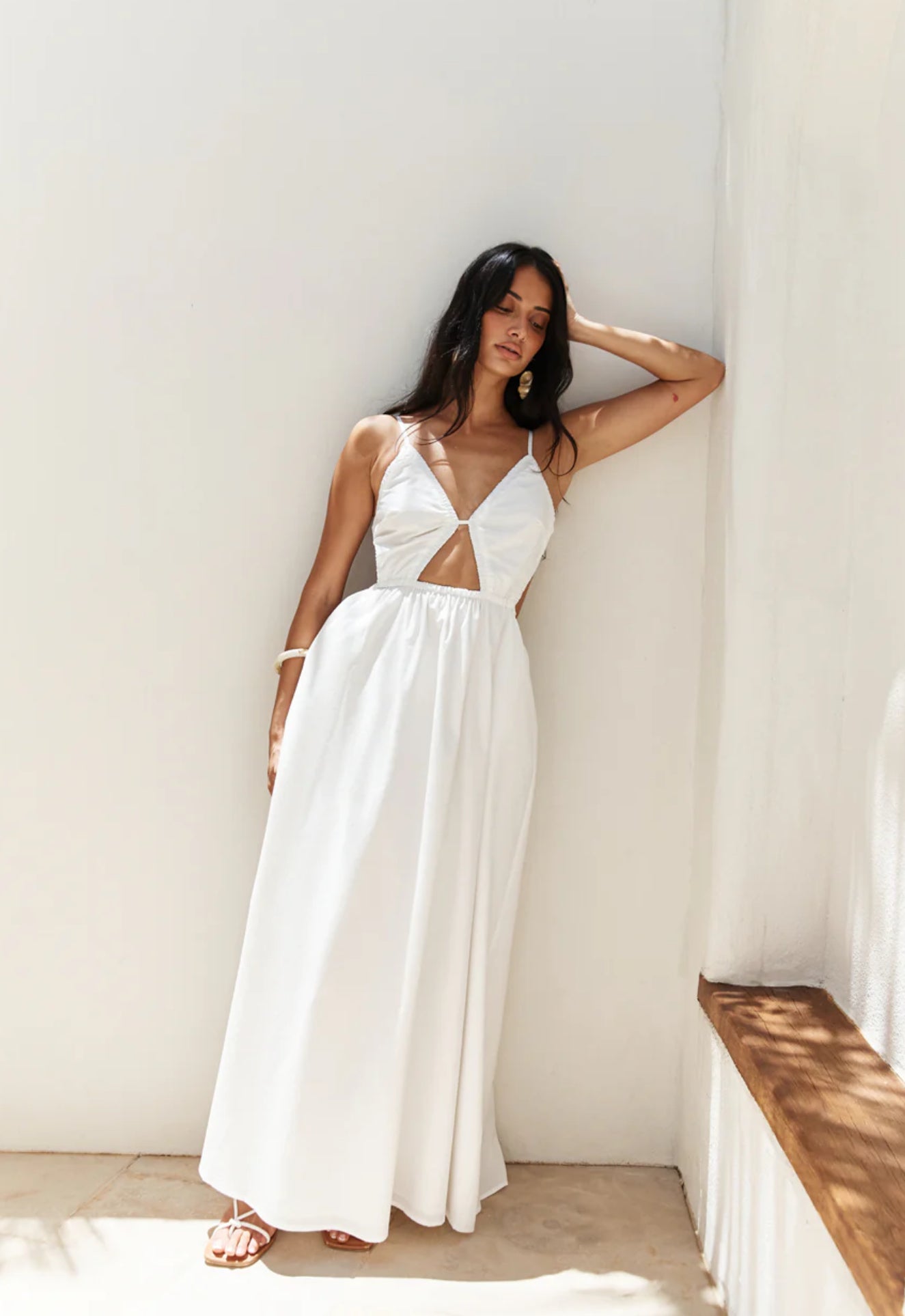 Trail Maxi Dress White