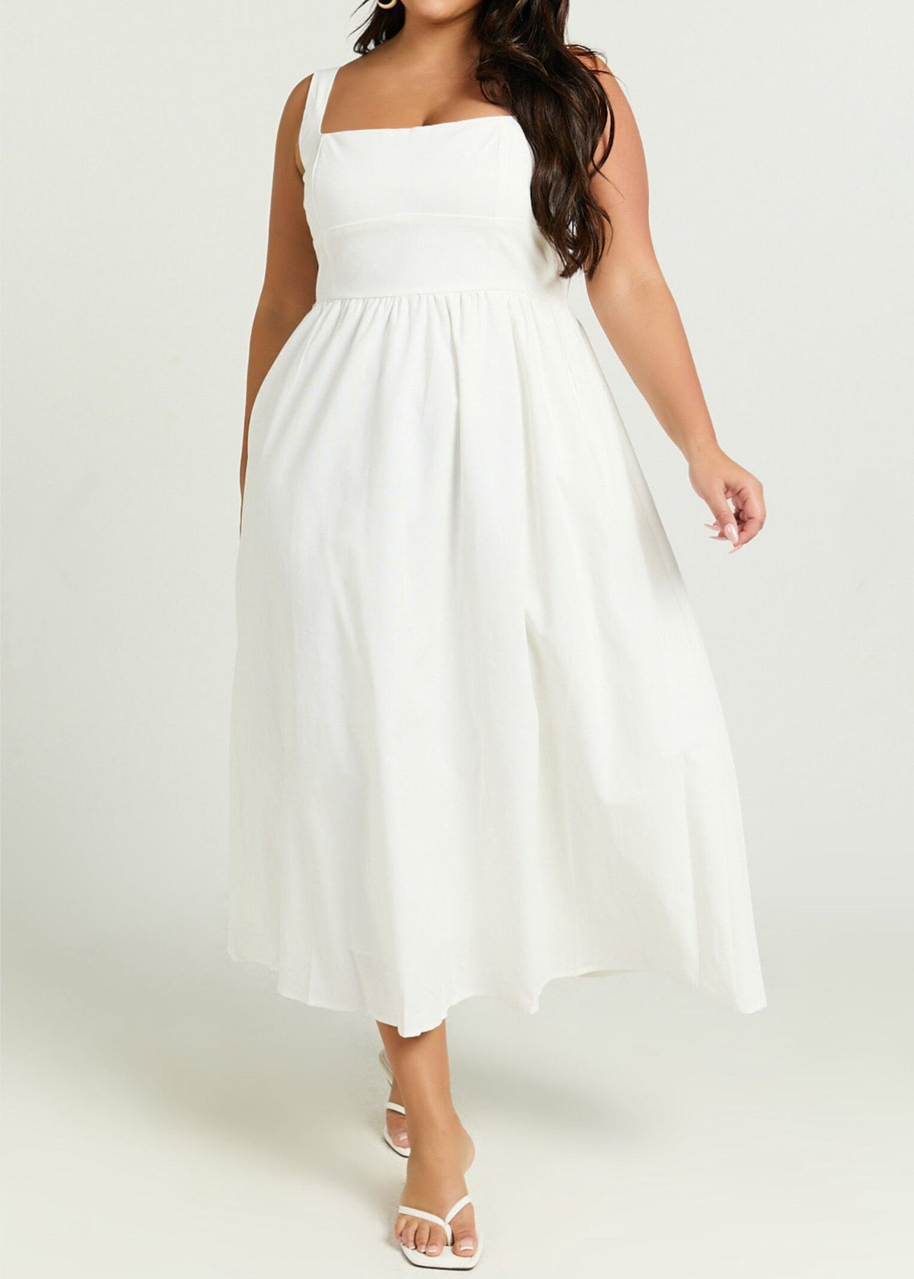 Sunny Attire white Maxi Dress