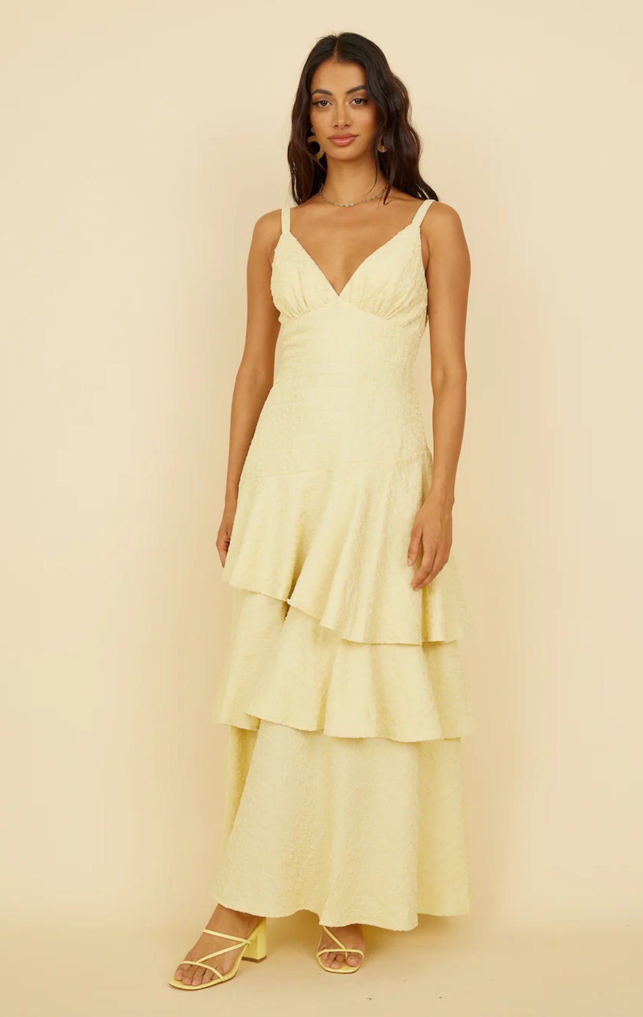 Oh Sunflower Dreams Maxi Dress Yellow