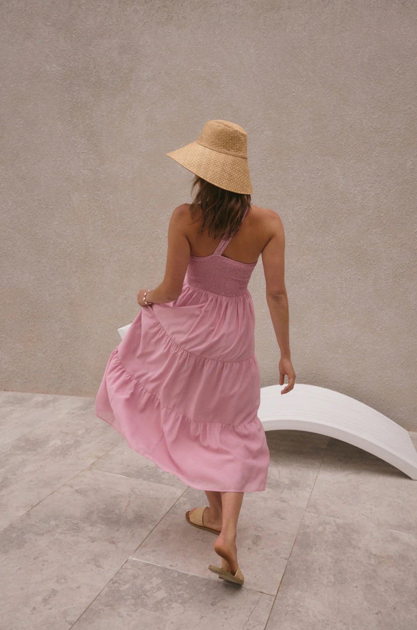 Ocean breeze one shoulder maxi dress