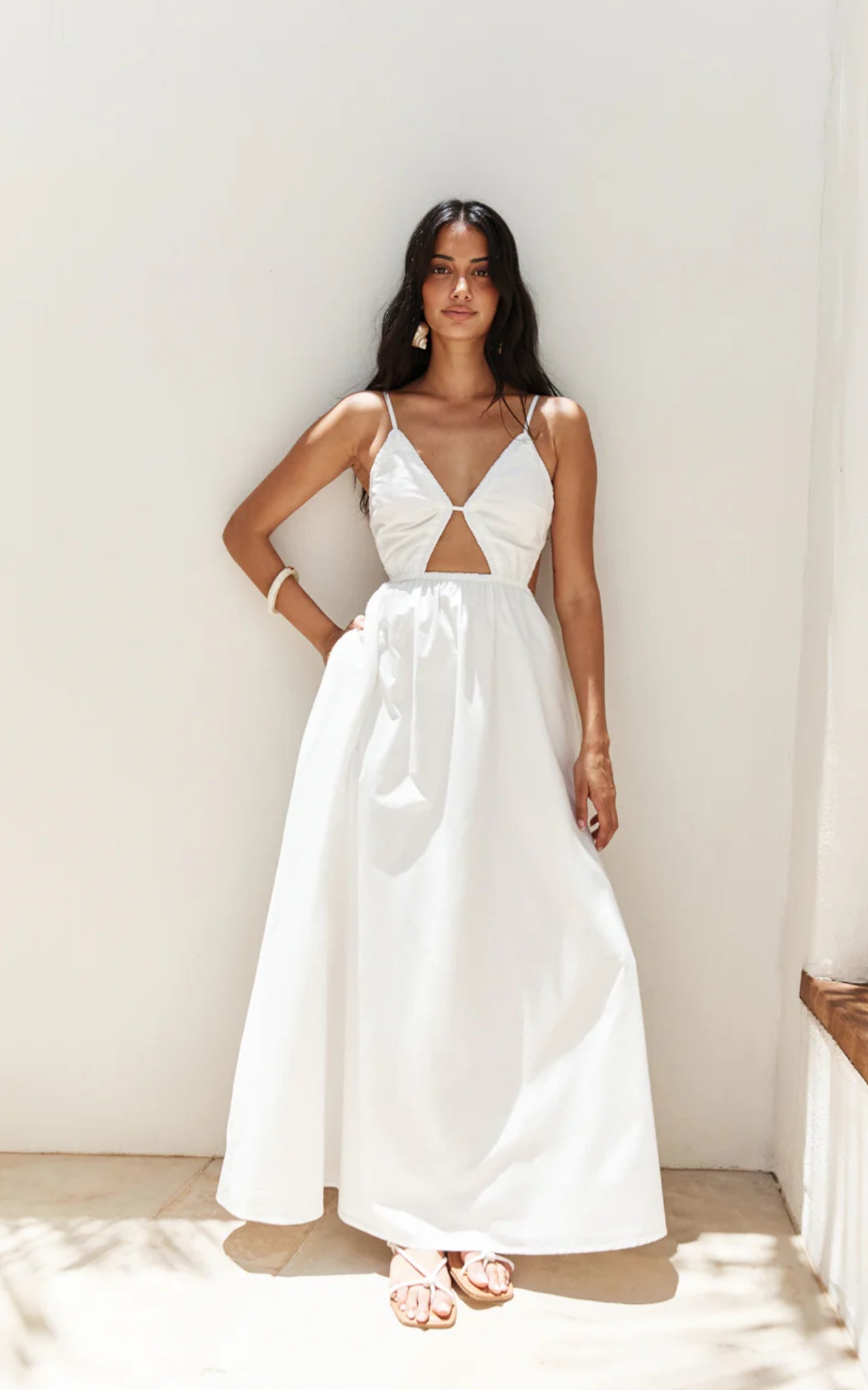 Trail Maxi Dress White