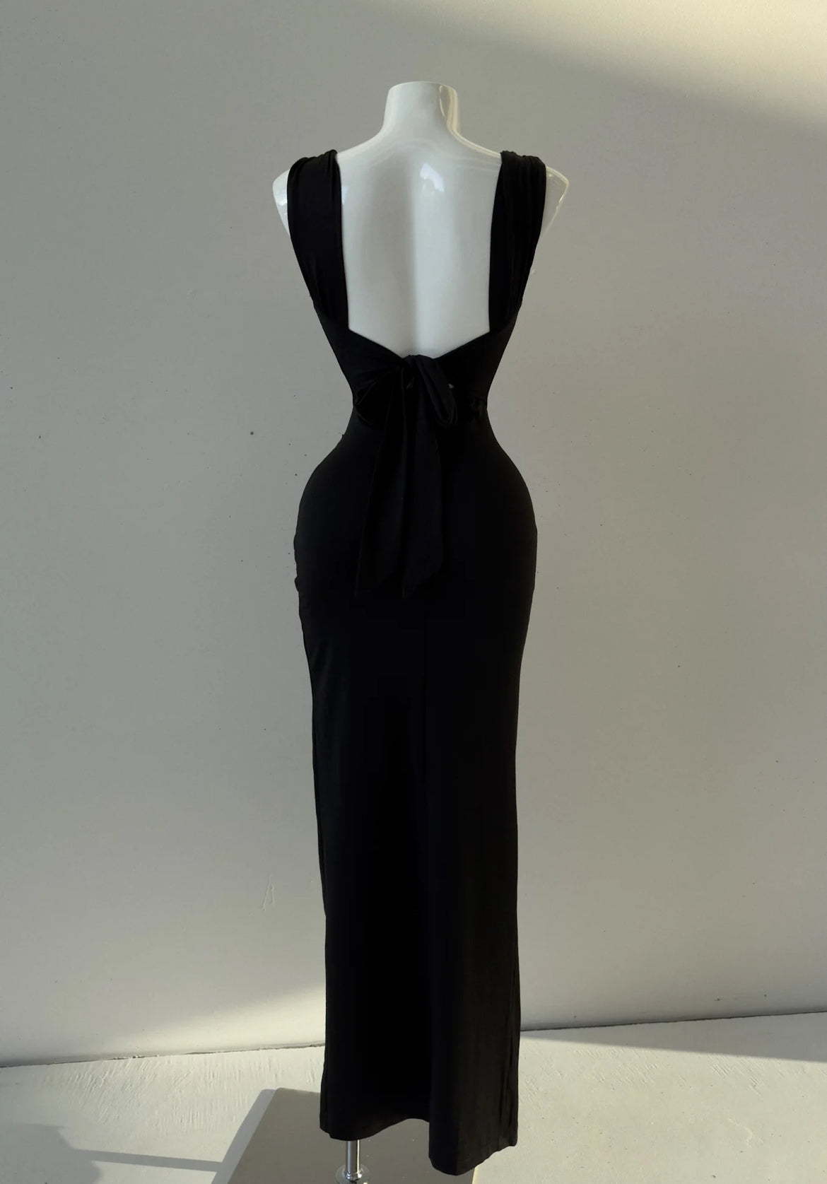 Black Bow Body-con Dress