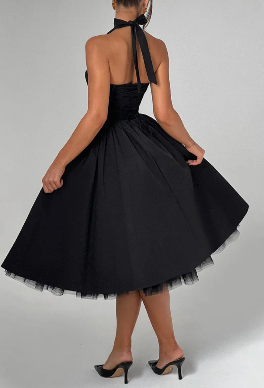 Stella Midi Black Dress