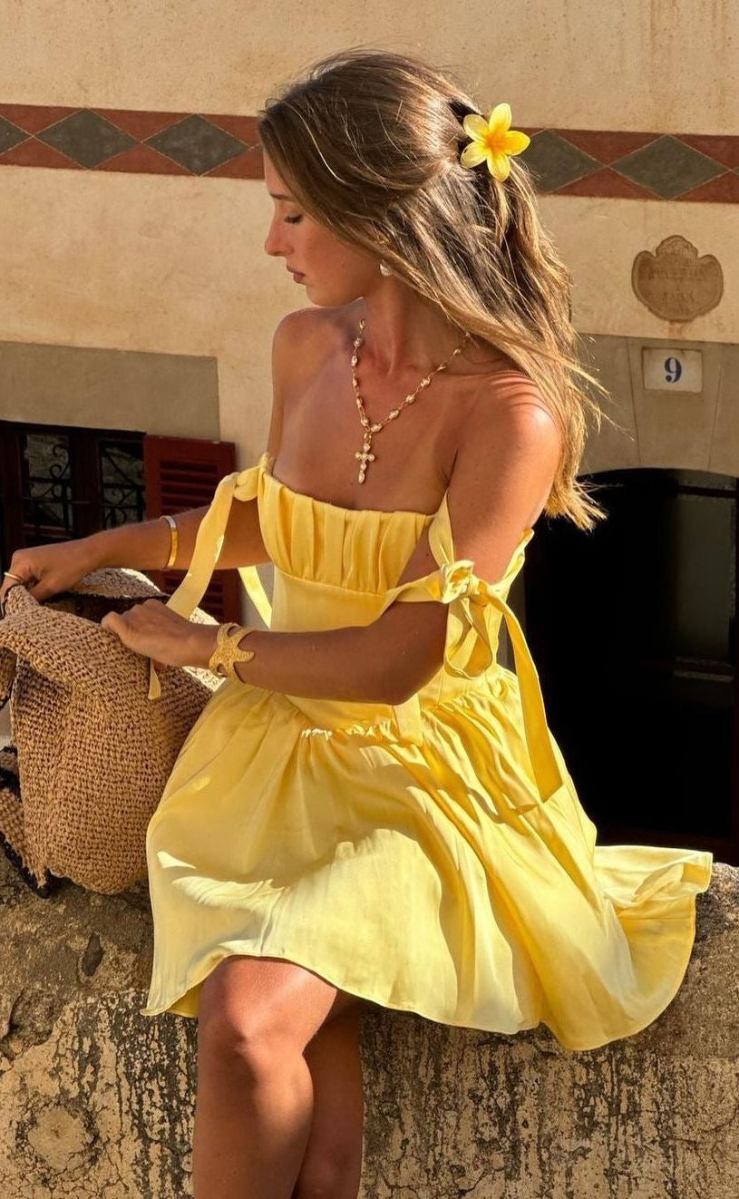 Pretty Yellow Summer Dress