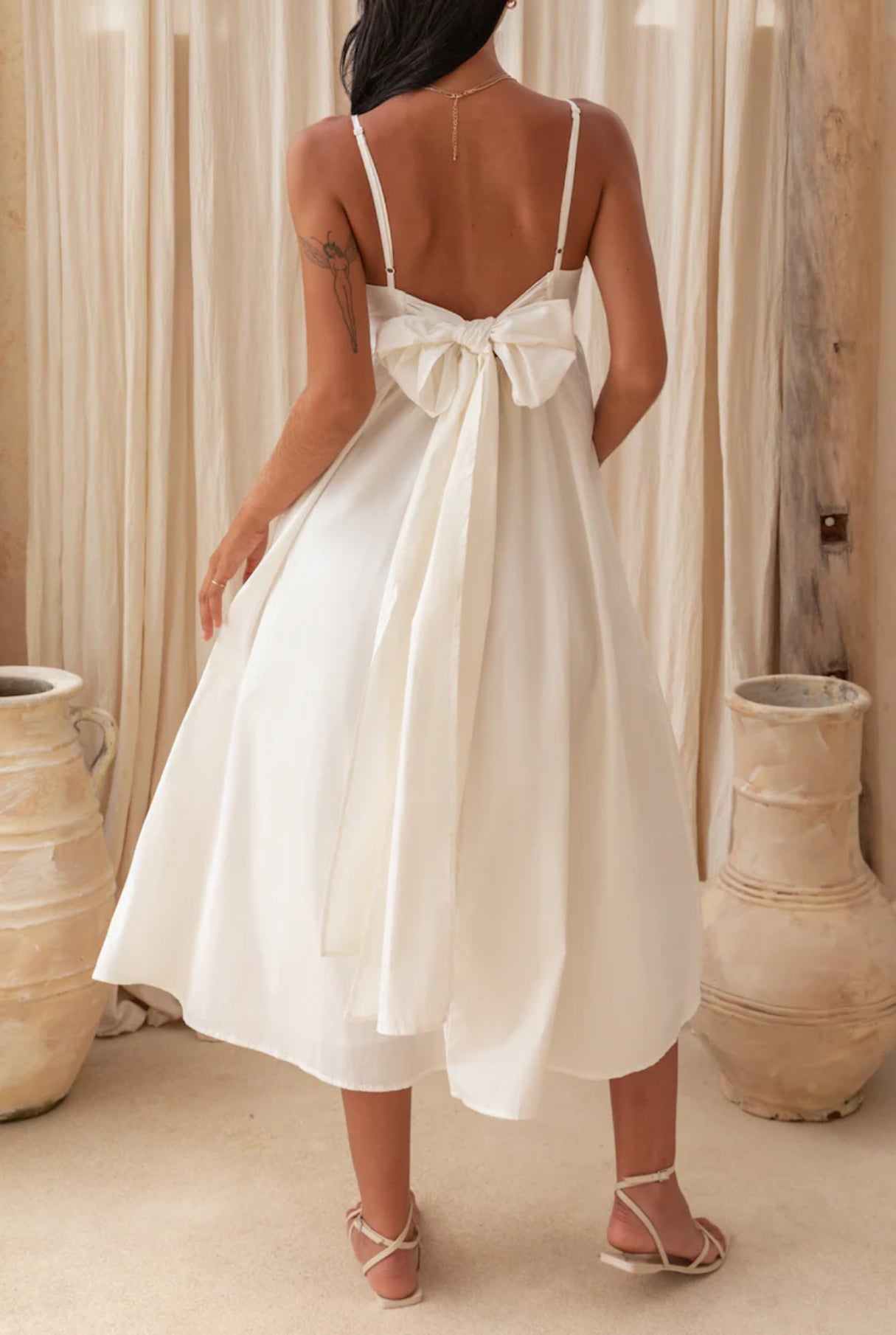 Dreamscapes Midi Dress White