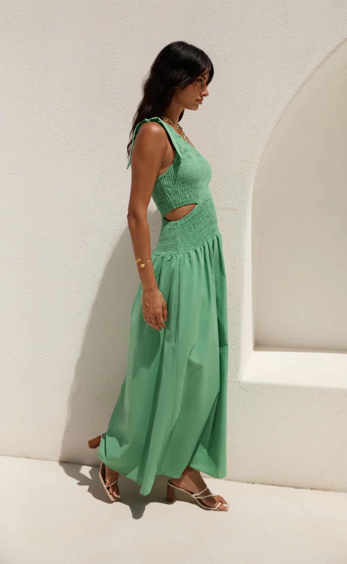 Daffodil Green Summer Dress