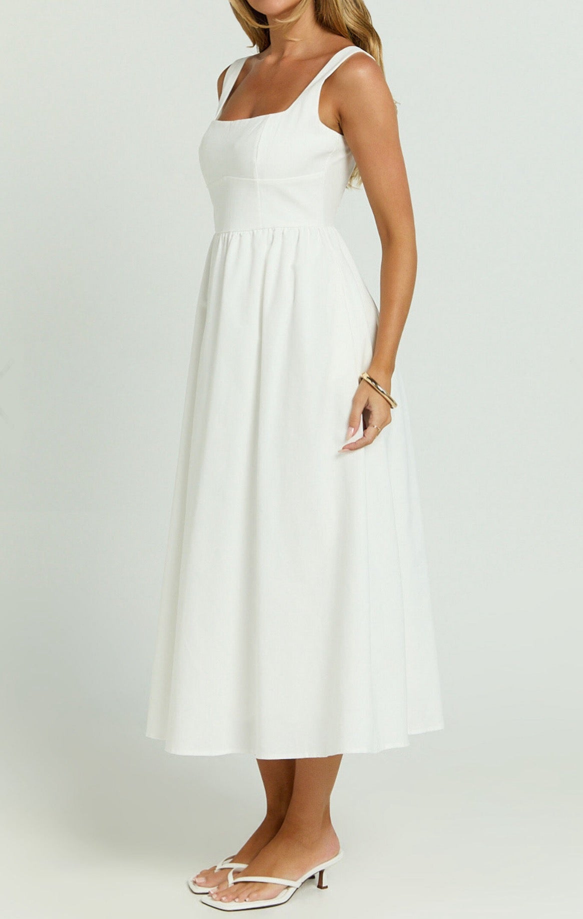 Sunny Attire white Maxi Dress