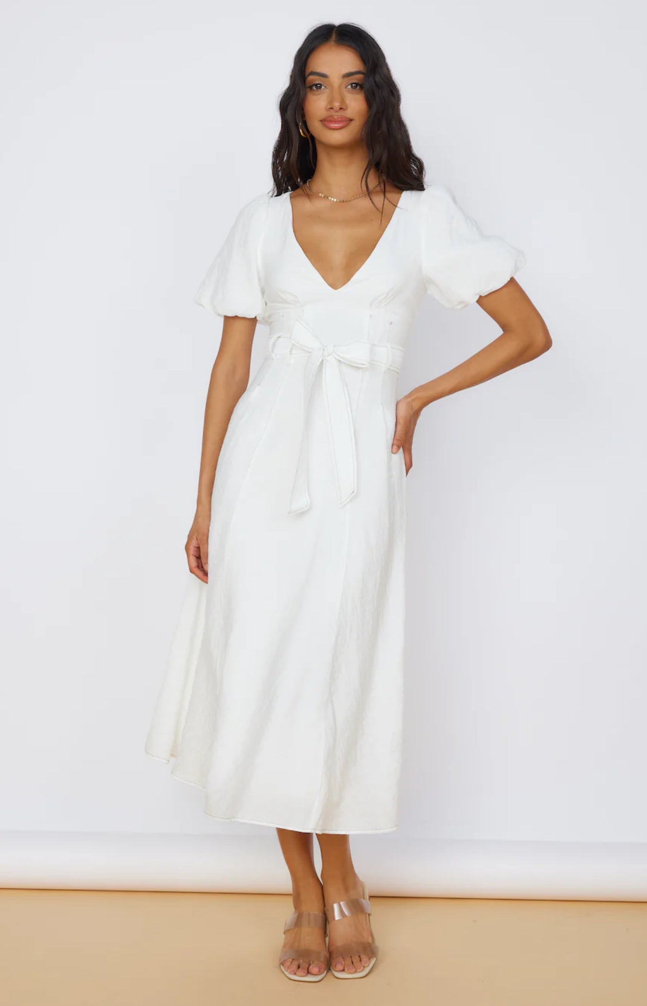 Statement Bow Midi Dress