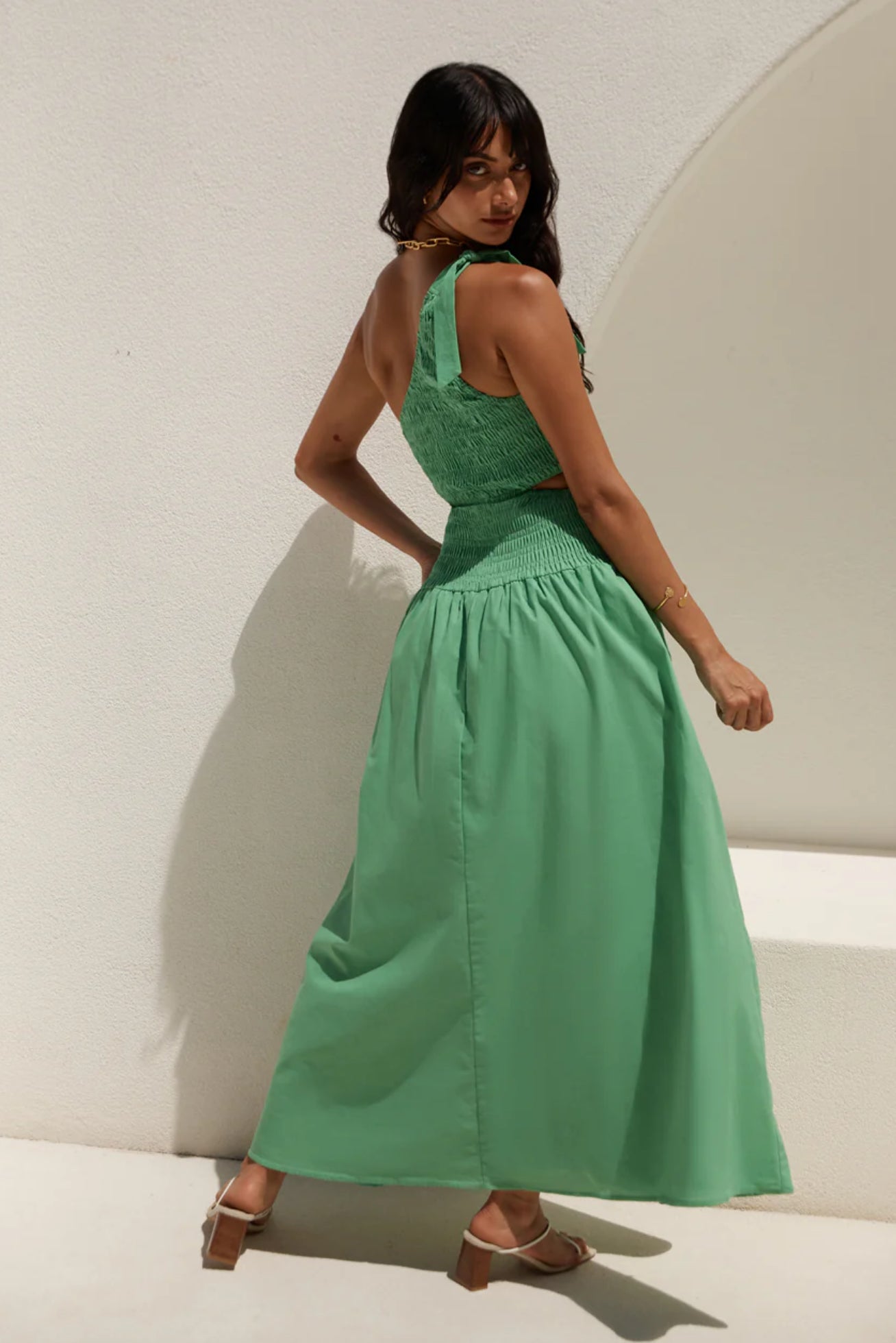 Daffodil Green Summer Dress