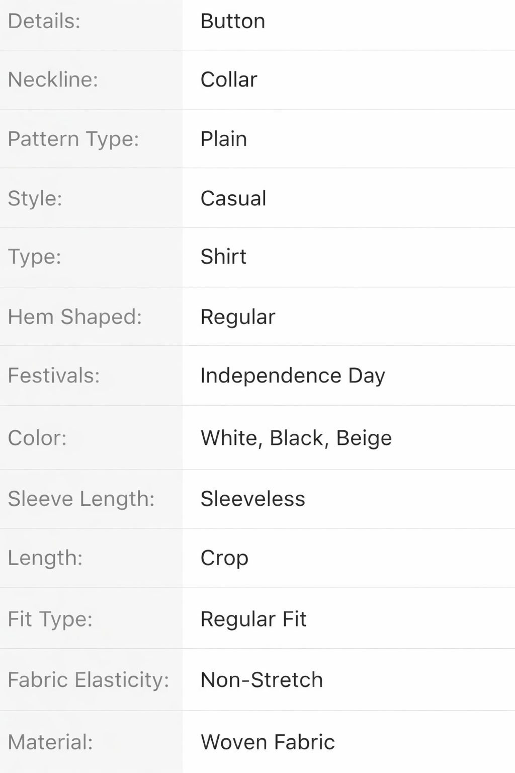 BE BOSY Women’s Solid Sleeveless Casual Shirt