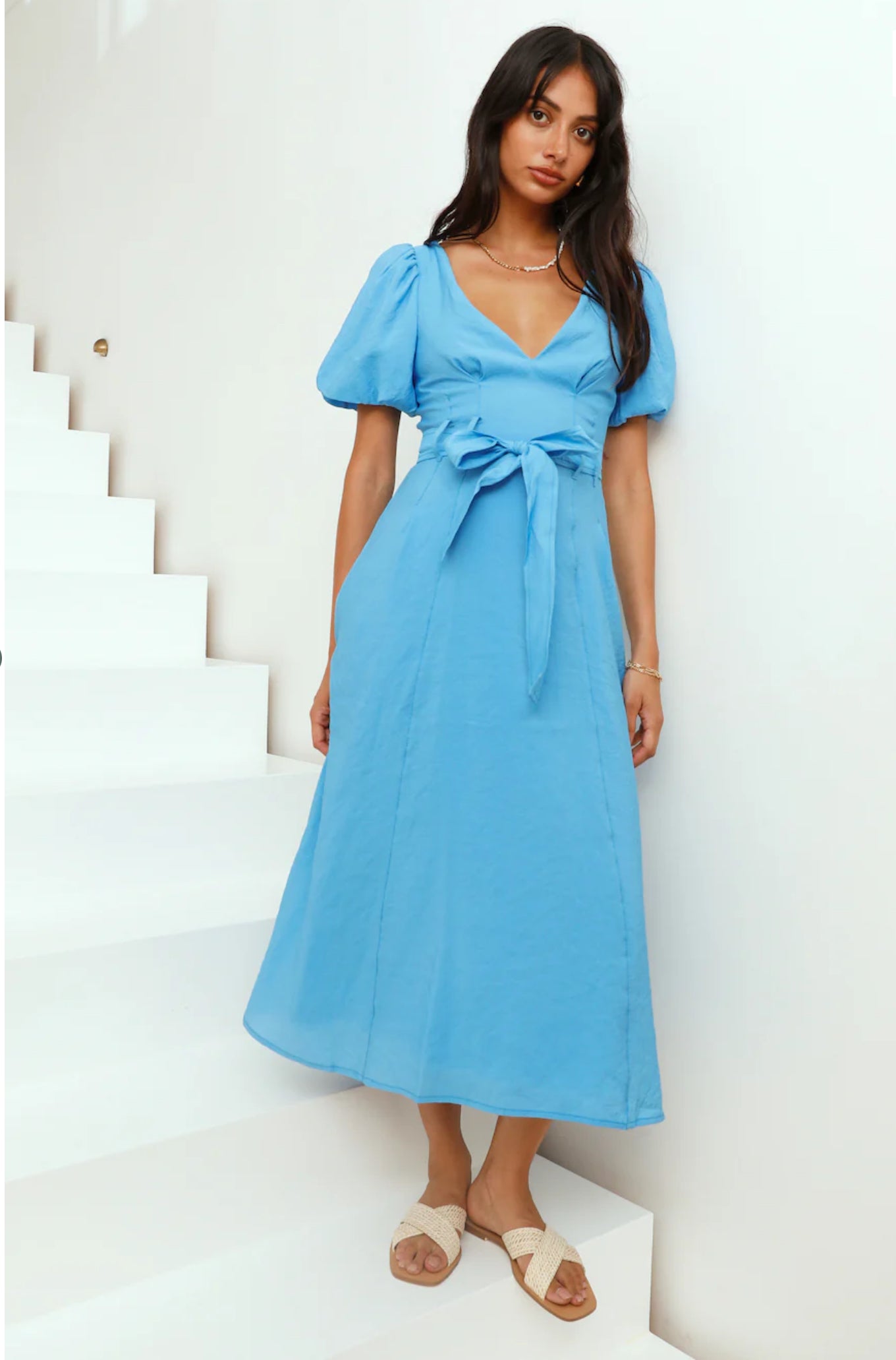 Statement Bow Midi Dress
