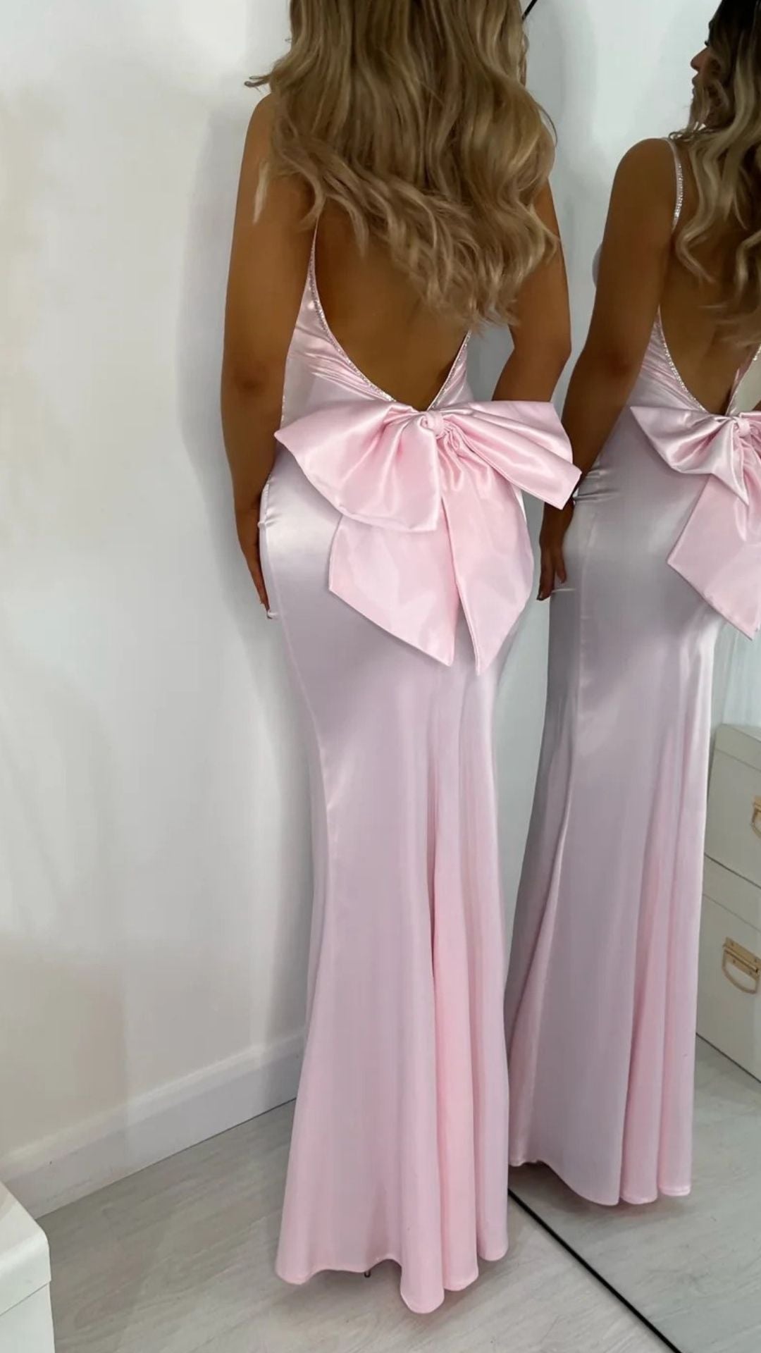 Backless Bow Maxi Dress