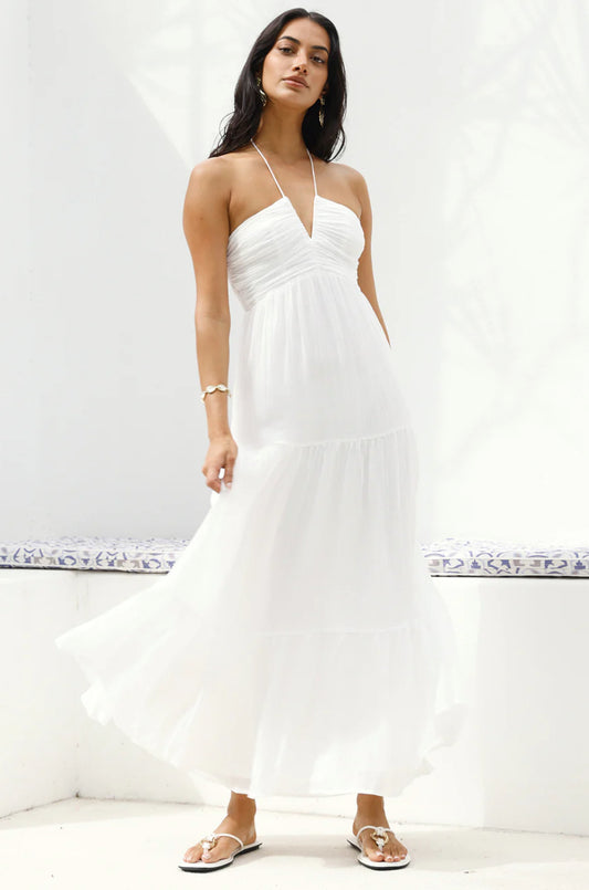 White Dreamy Tier Dress