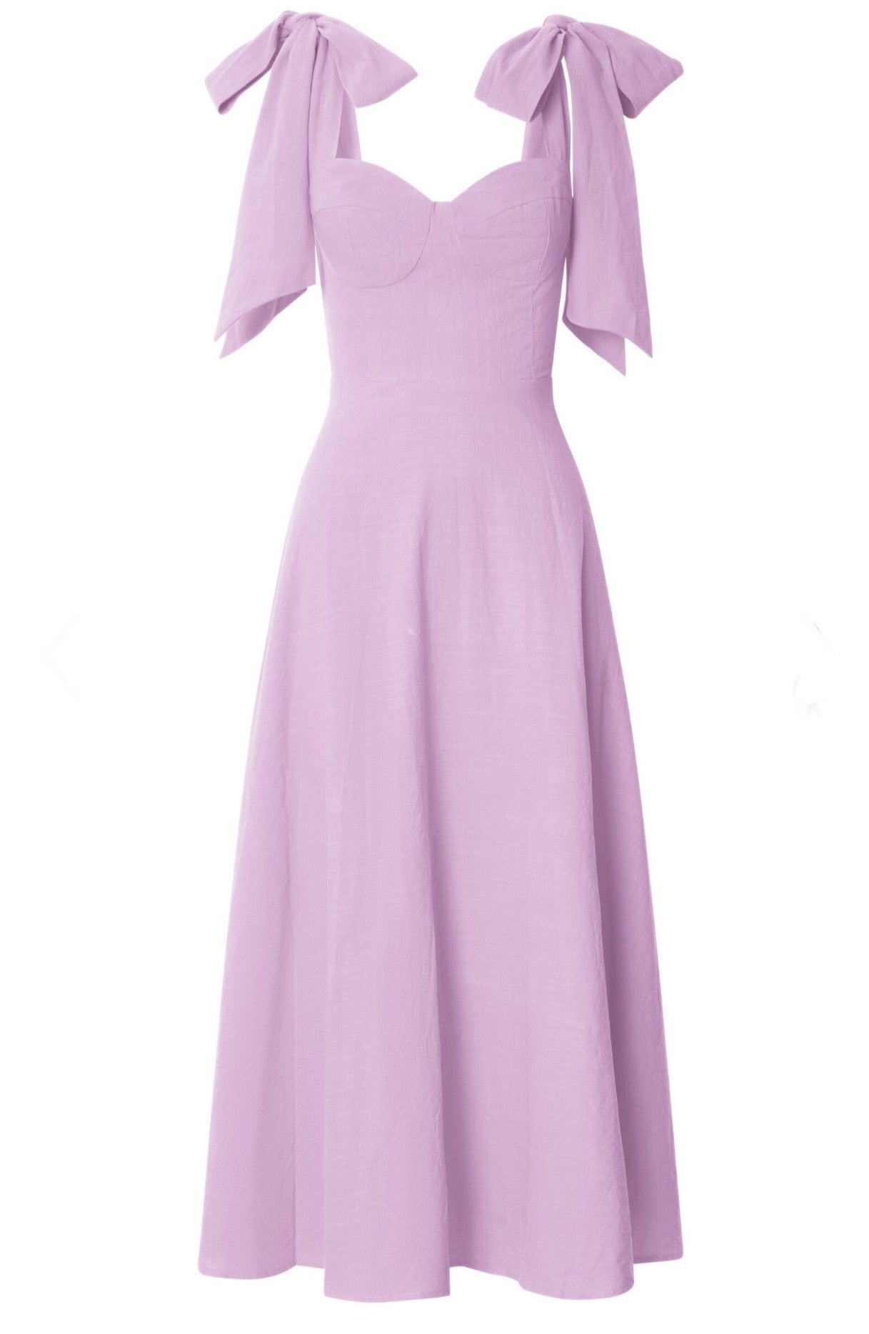 Shoulder Bow Maxi Dress