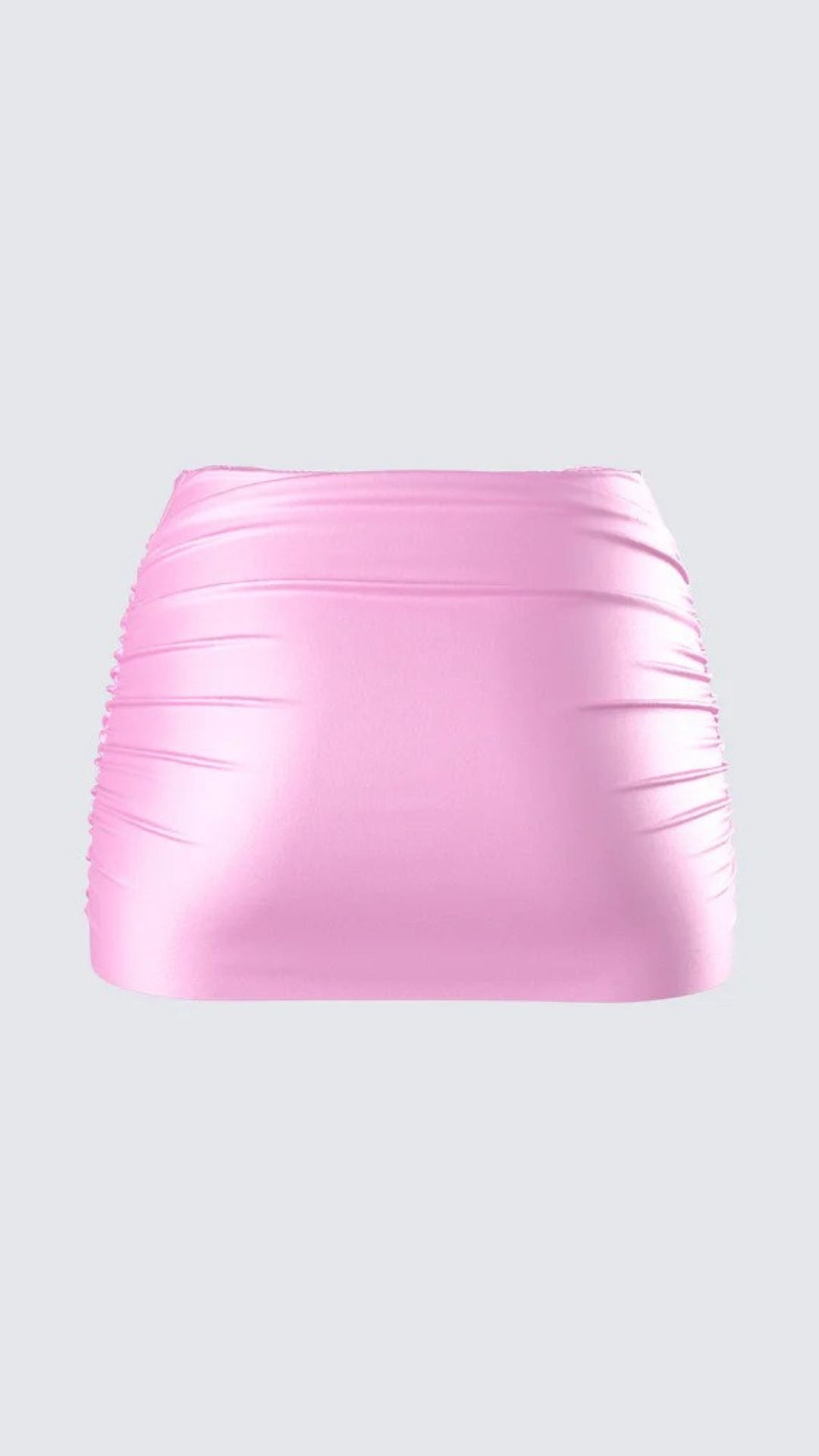 Mini Rushed Pink Skirt