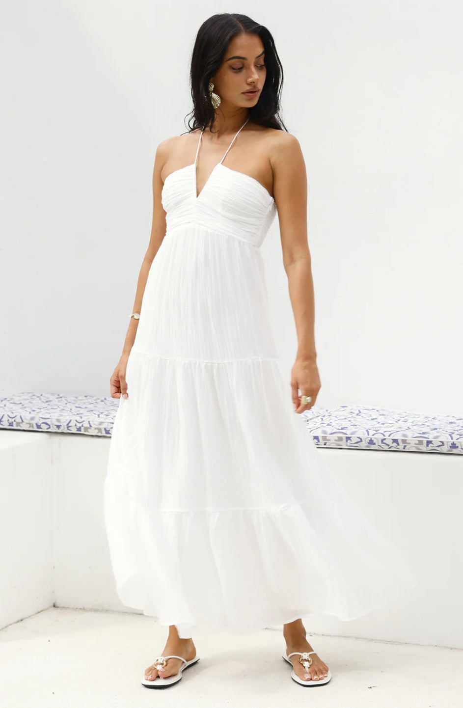 White Dreamy Tier Dress