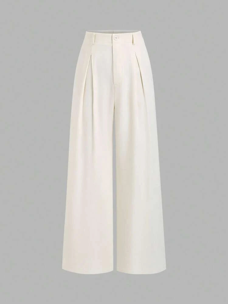 Women's Casual Elegant Pleated Loose Wide-Leg Pants