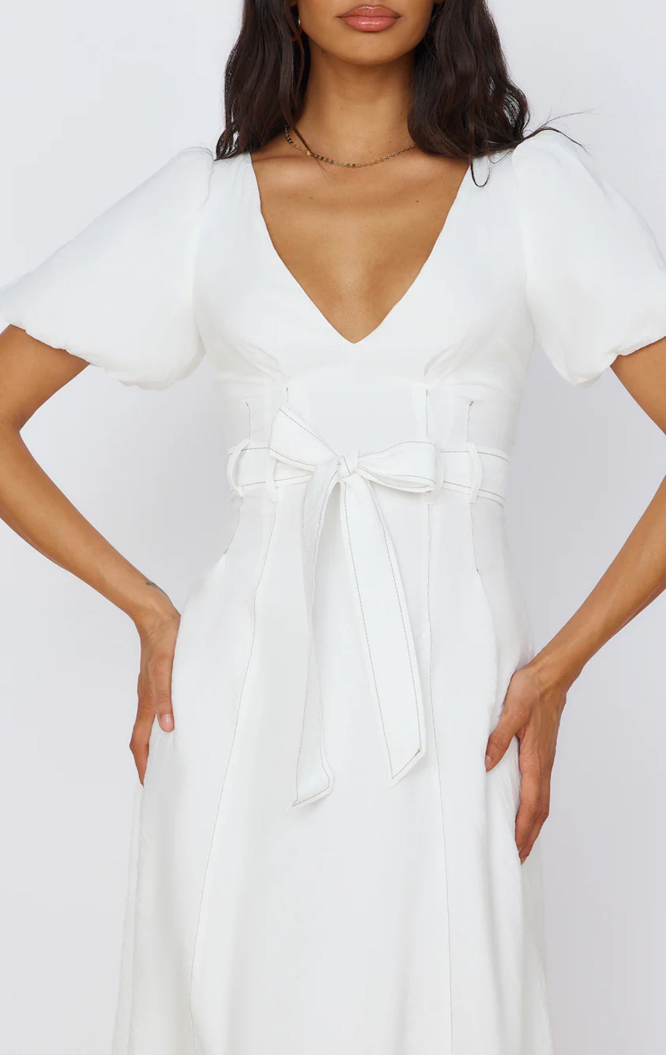 Statement Bow Midi Dress