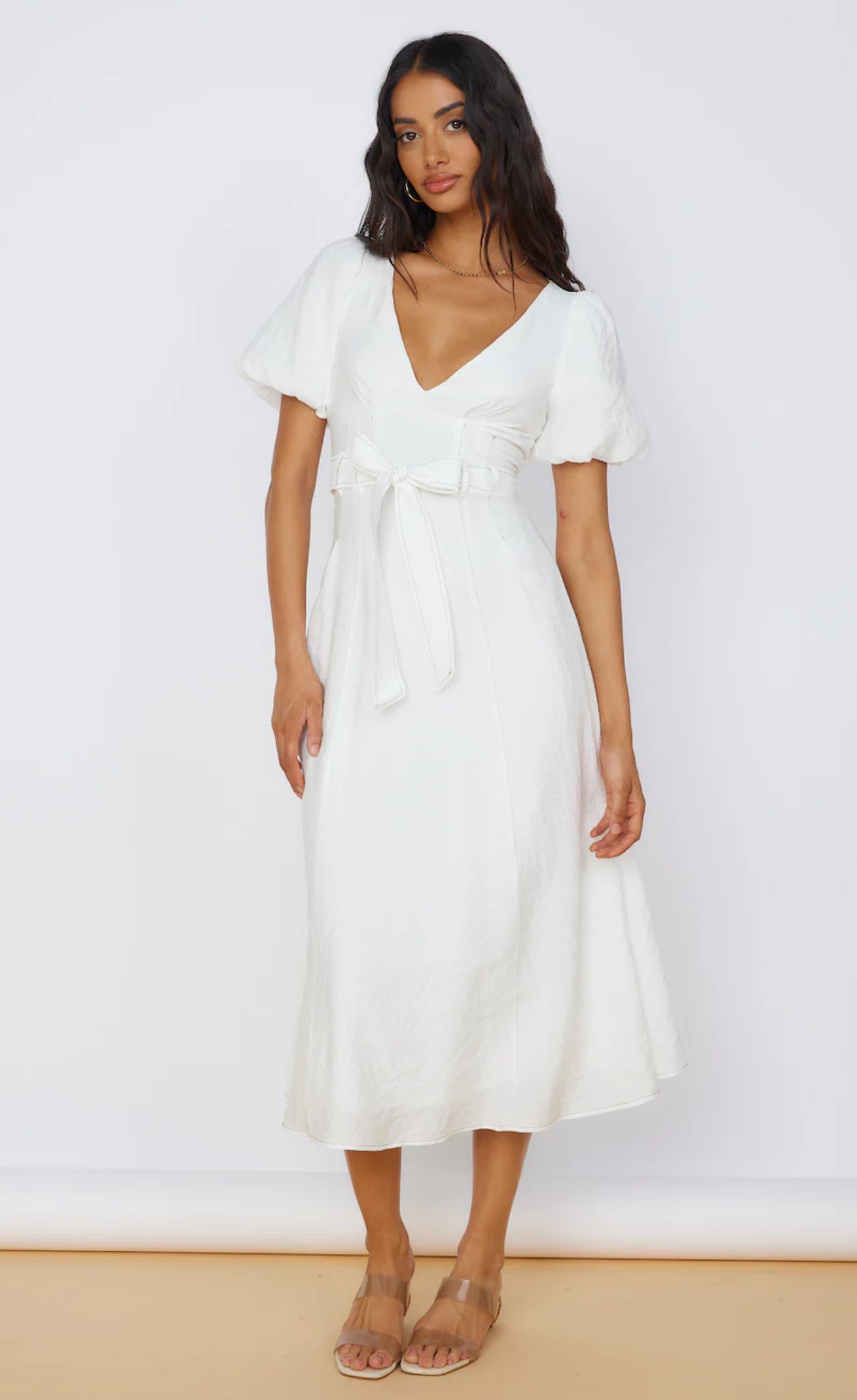 Statement Bow Midi Dress