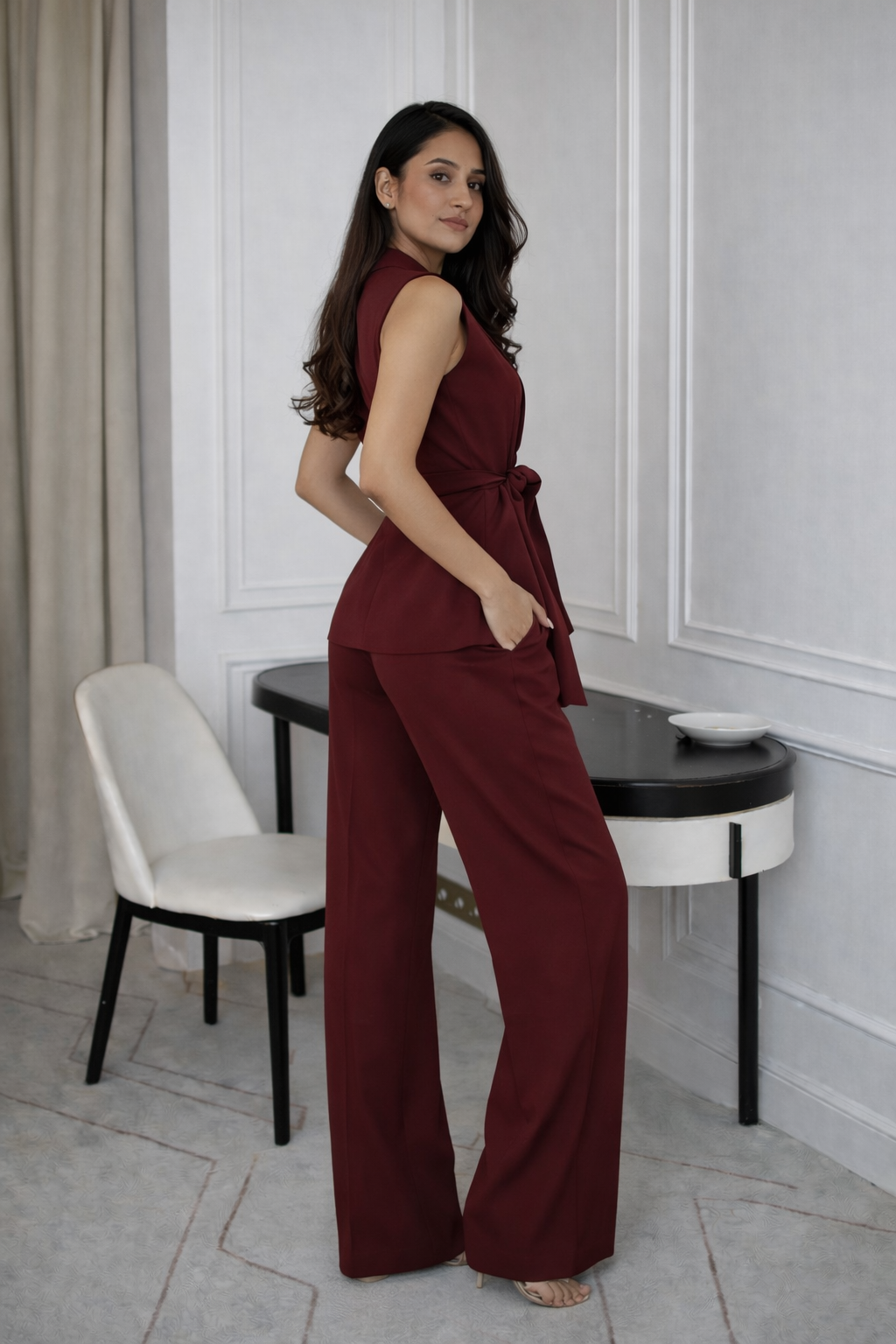 Elegant Women Classic Formal Coord Set