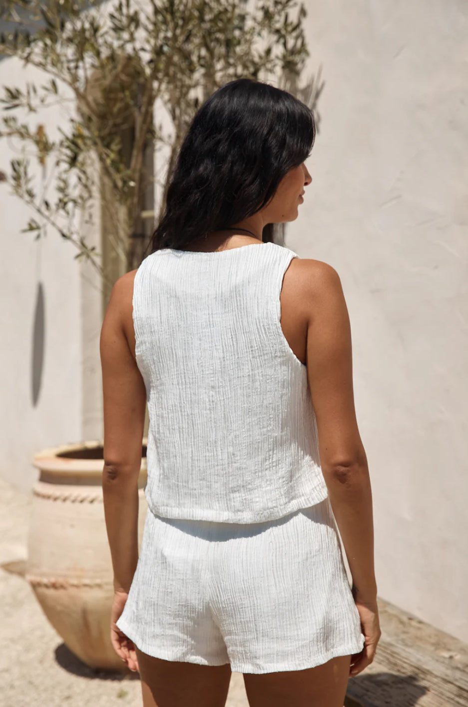 Pearlescent White Co-Ord Set