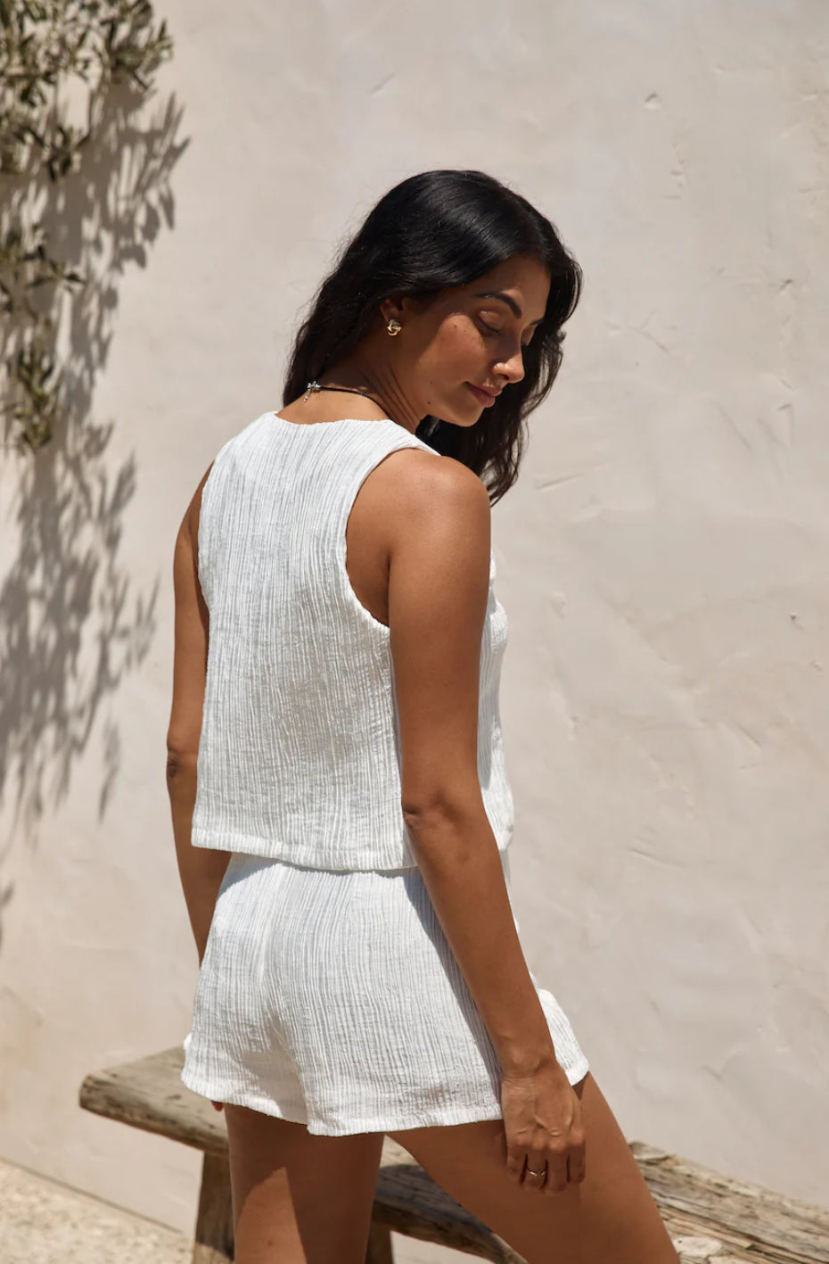 Pearlescent White Co-Ord Set