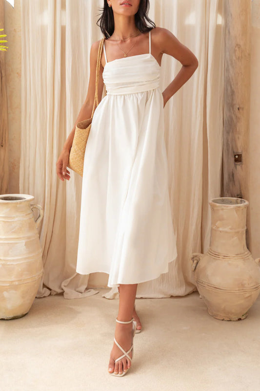 Dreamscapes Midi Dress White