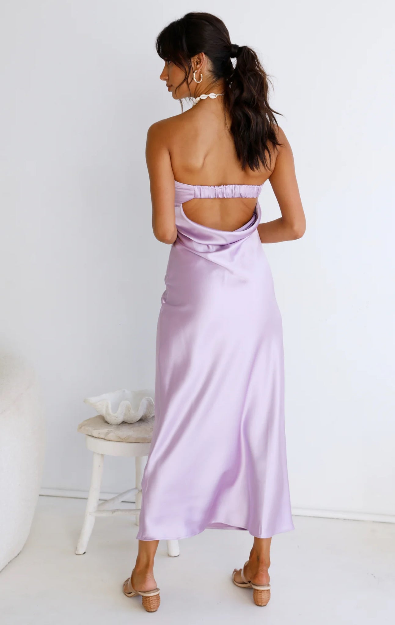 Glam Satin Maxi Dress