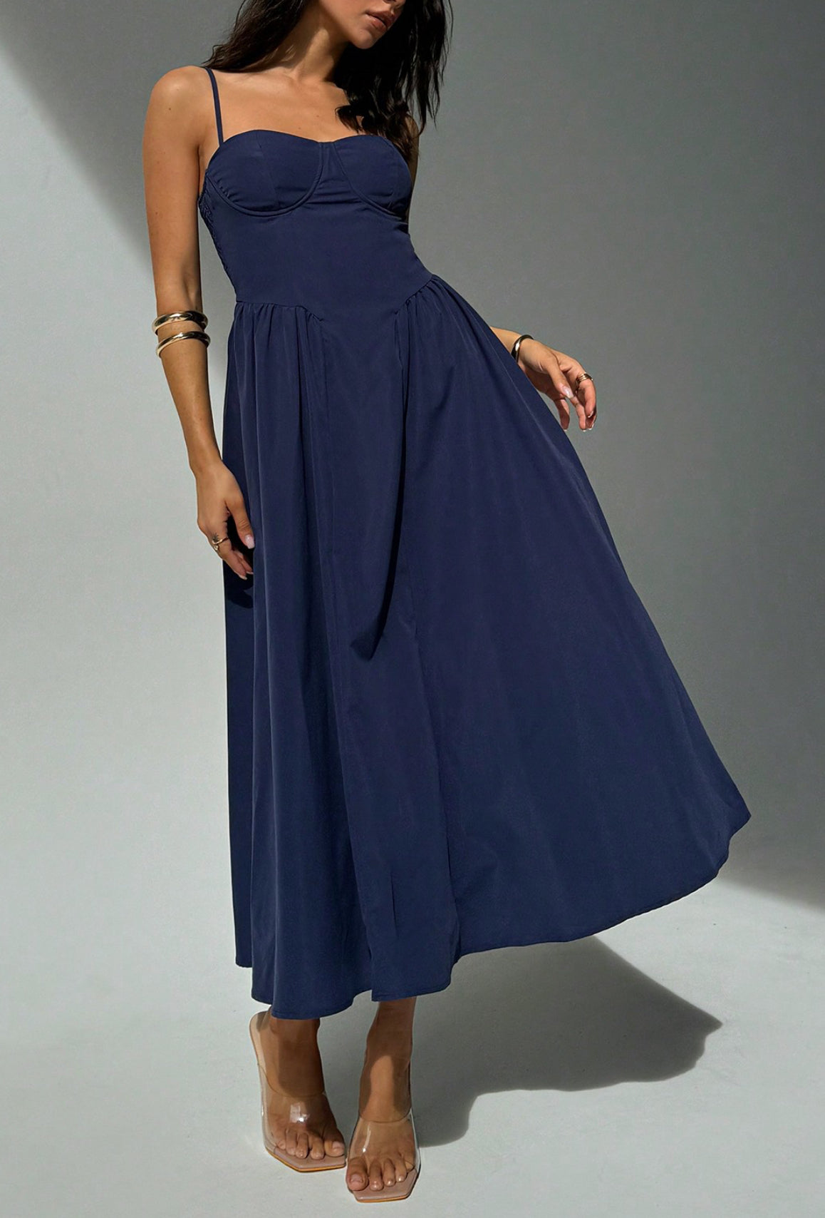 Aurora Midi Bustier Dress