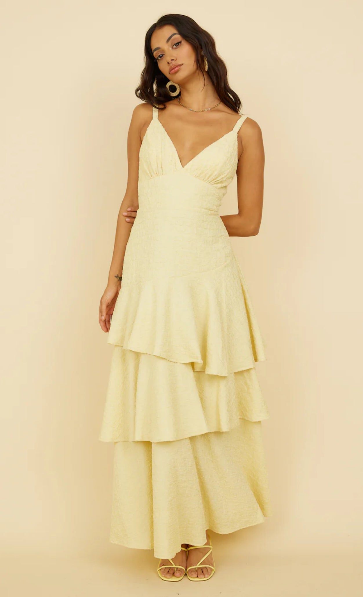 Oh Sunflower Dreams Maxi Dress Yellow