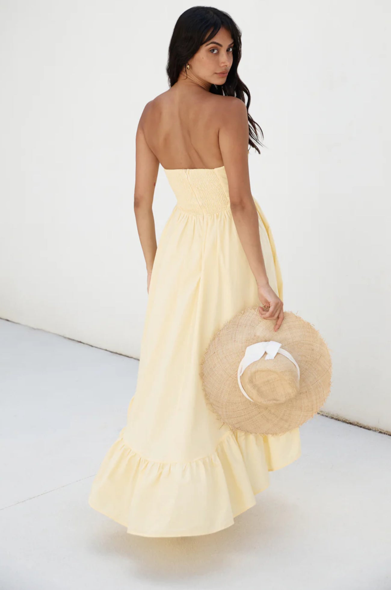 Mystery Girl Yellow Midi Dress