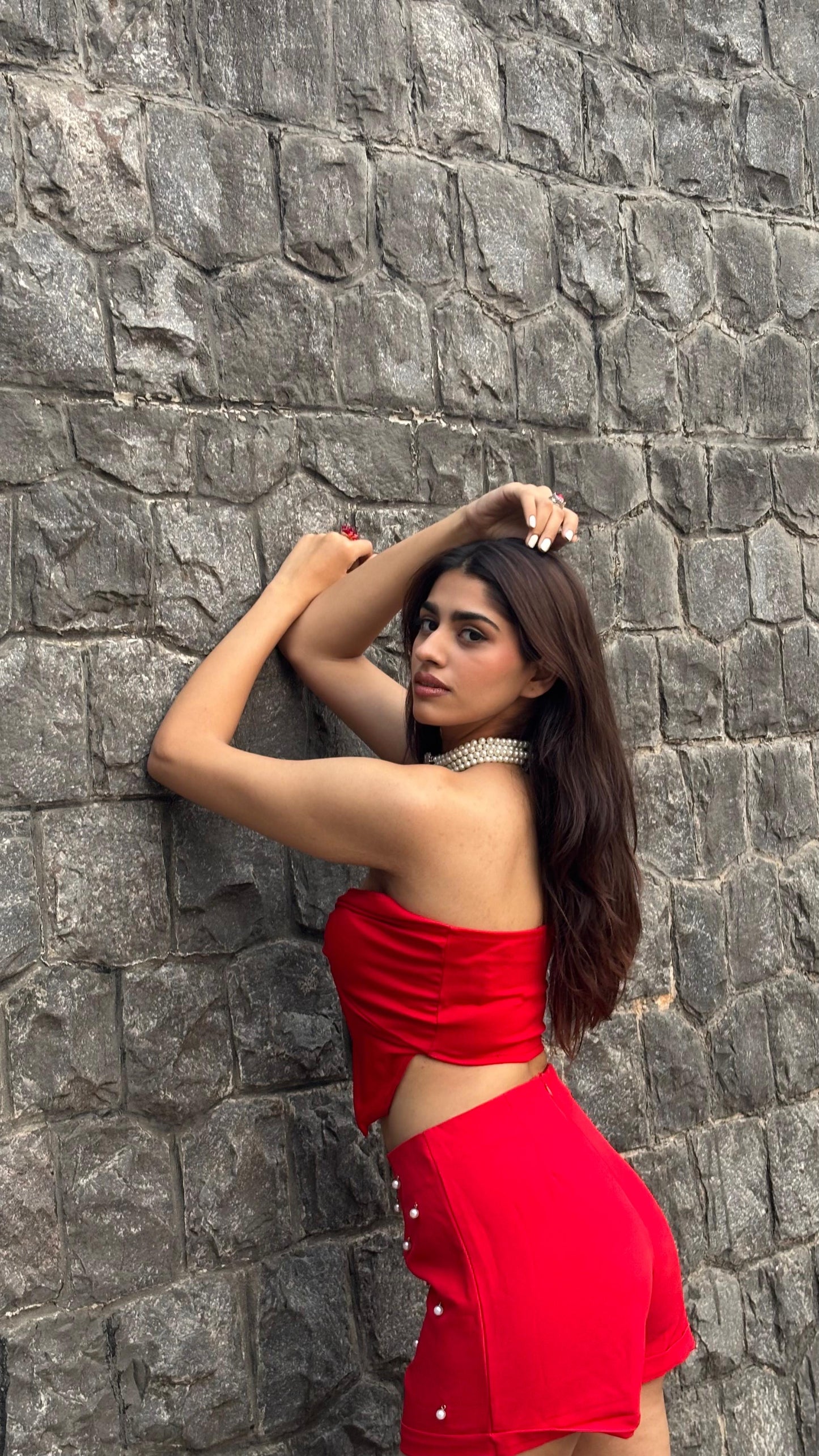 Knot Crop Red Top