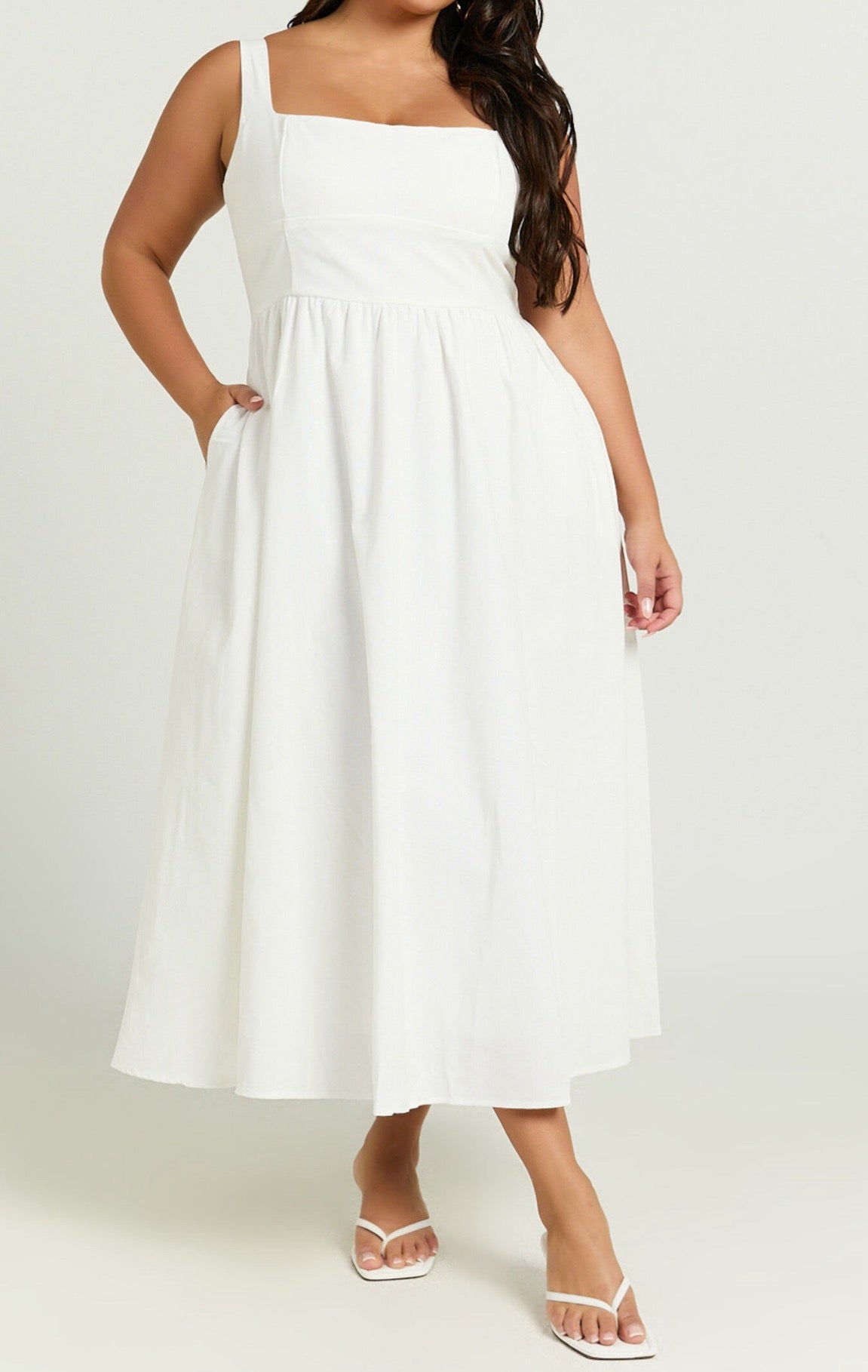 Sunny Attire white Maxi Dress