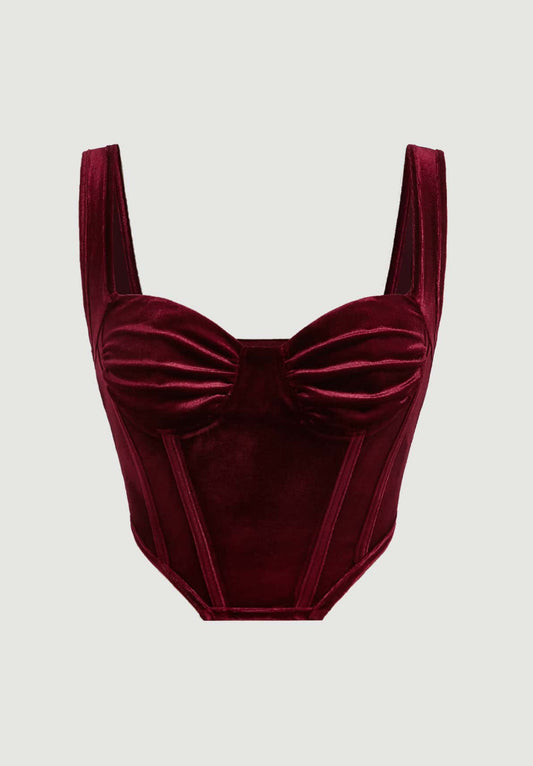 Velvet Corset Top