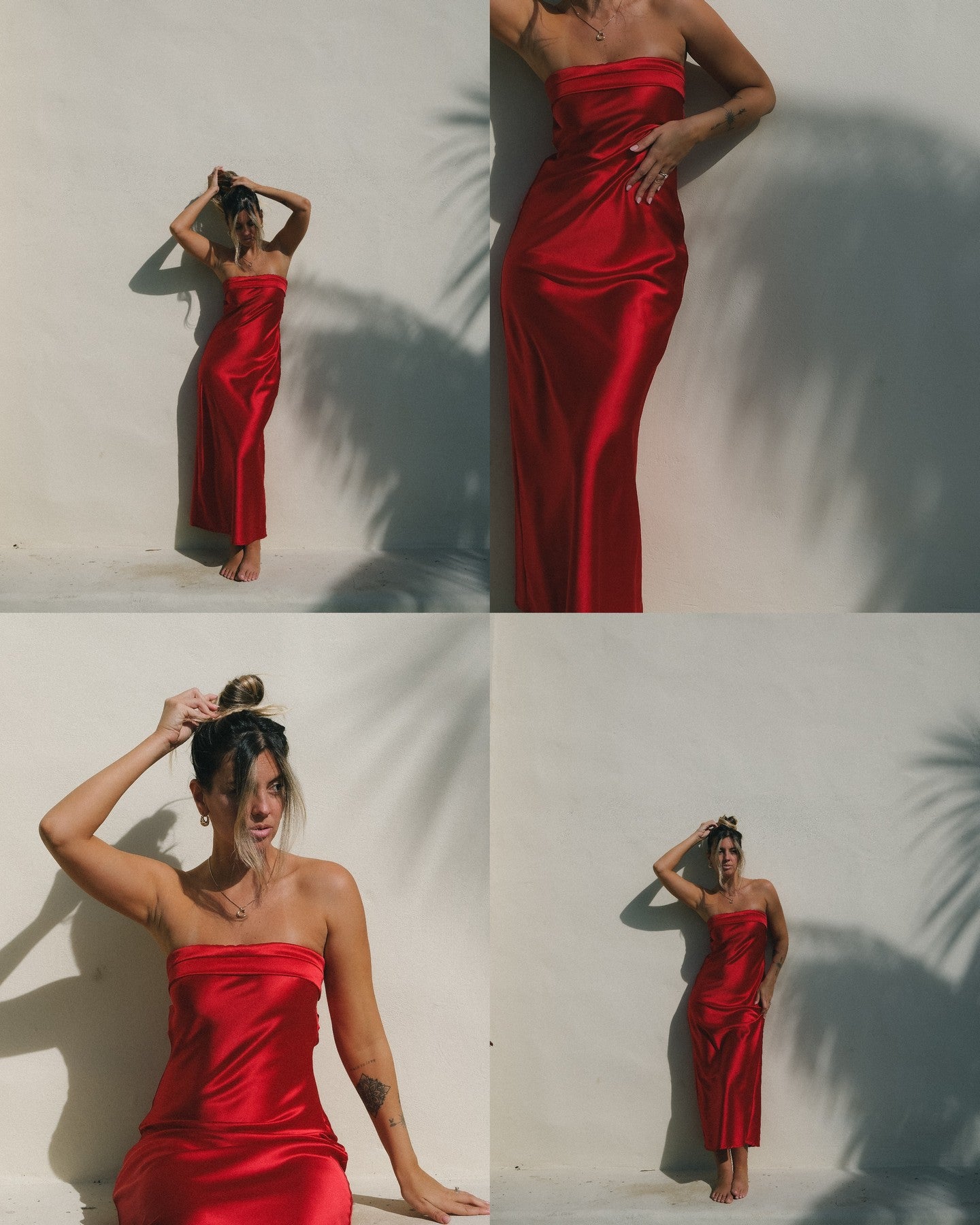 Glam Satin Maxi Dress