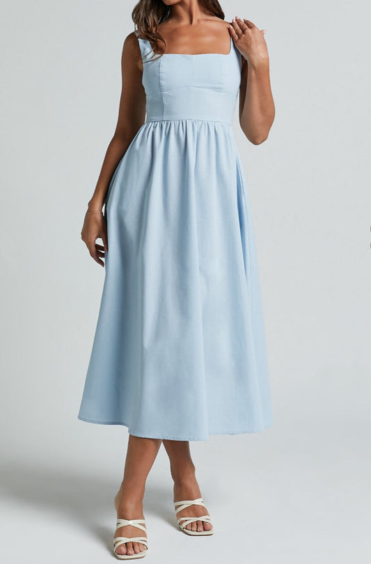 Sunny Attire Blue Maxi Dress