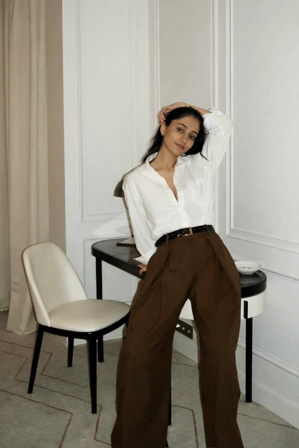Women's Casual Elegant Pleated Loose Wide-Leg Pants