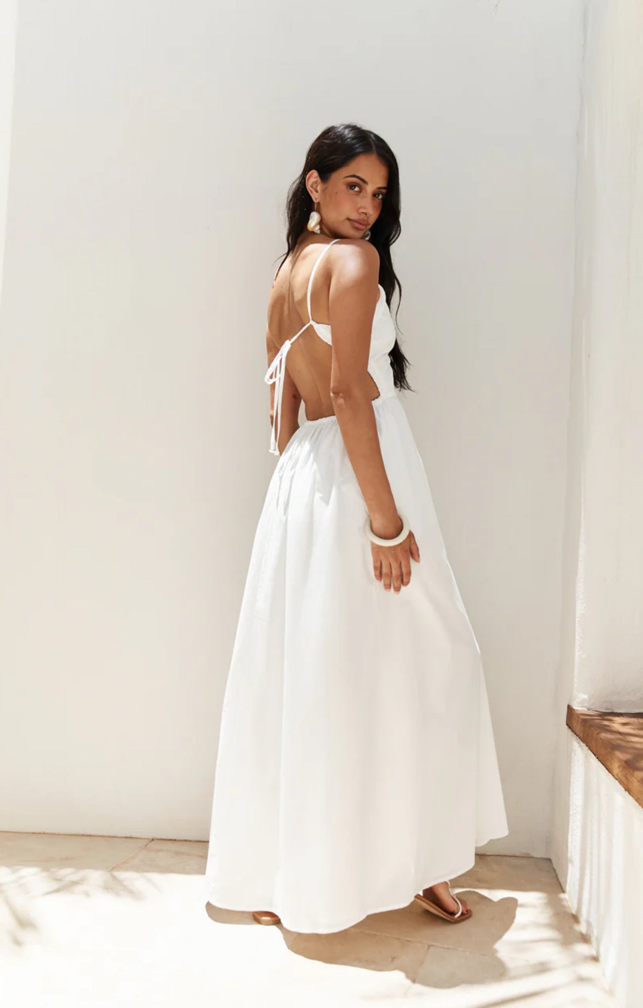 Trail Maxi Dress White