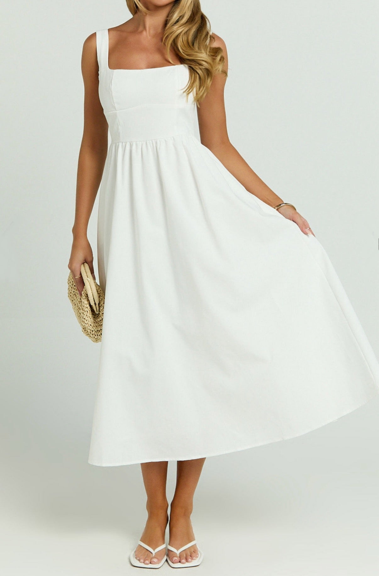 Sunny Attire white Maxi Dress