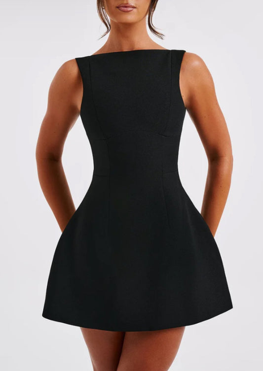 Black Mini Rayssa Dress