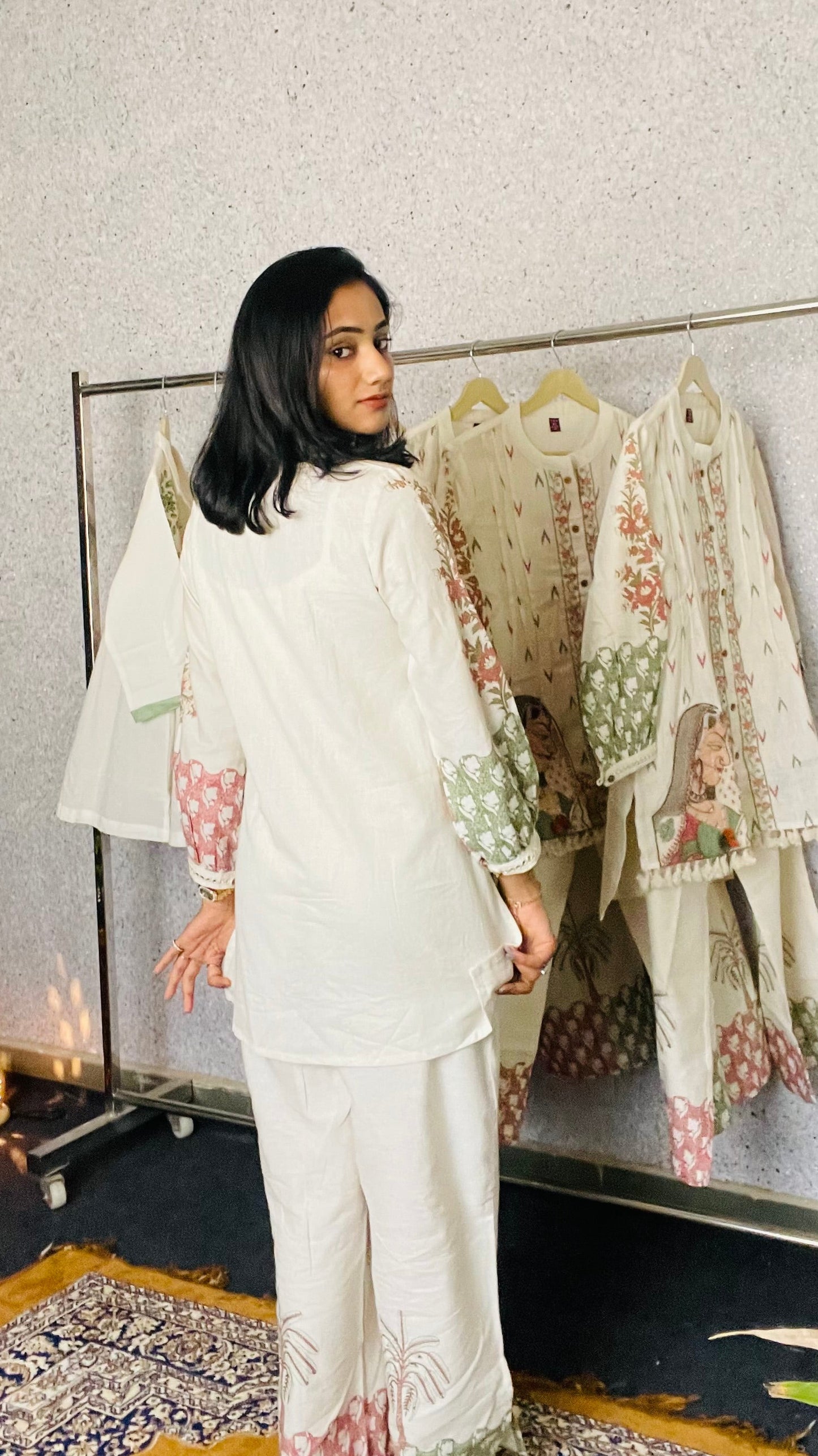 Madhubani Cotton Jute Co-ord Set
