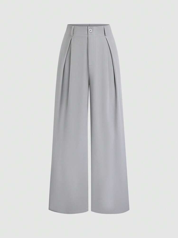 Women's Casual Elegant Pleated Loose Wide-Leg Pants