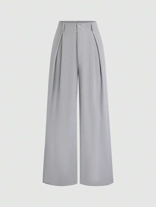 Women's Casual Elegant Pleated Loose Wide-Leg Pants