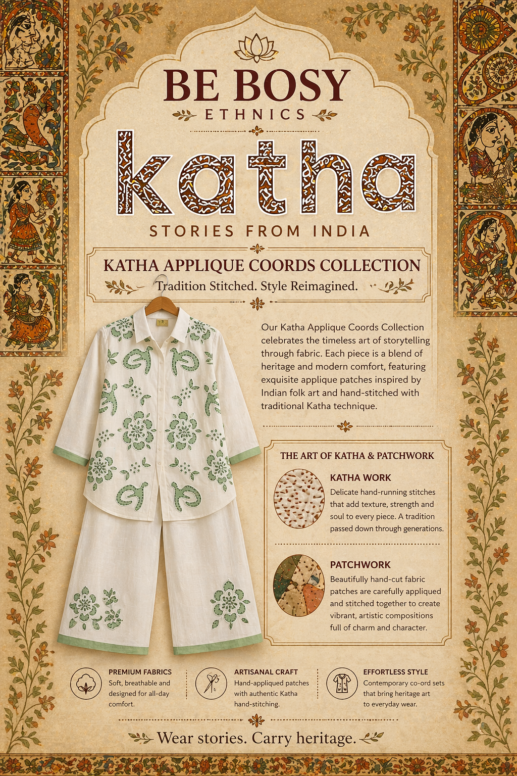 Katha Appliqué Coords Set