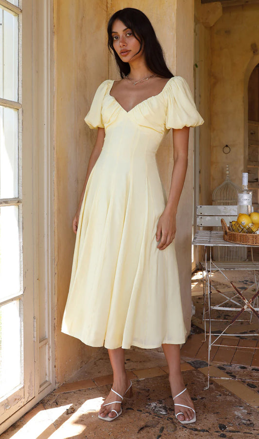 Poetic charm Midi Dress