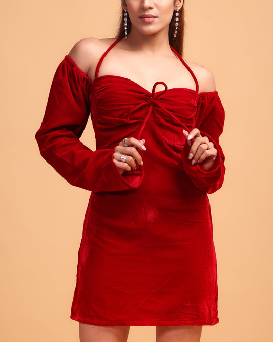 Red Velvet Dress