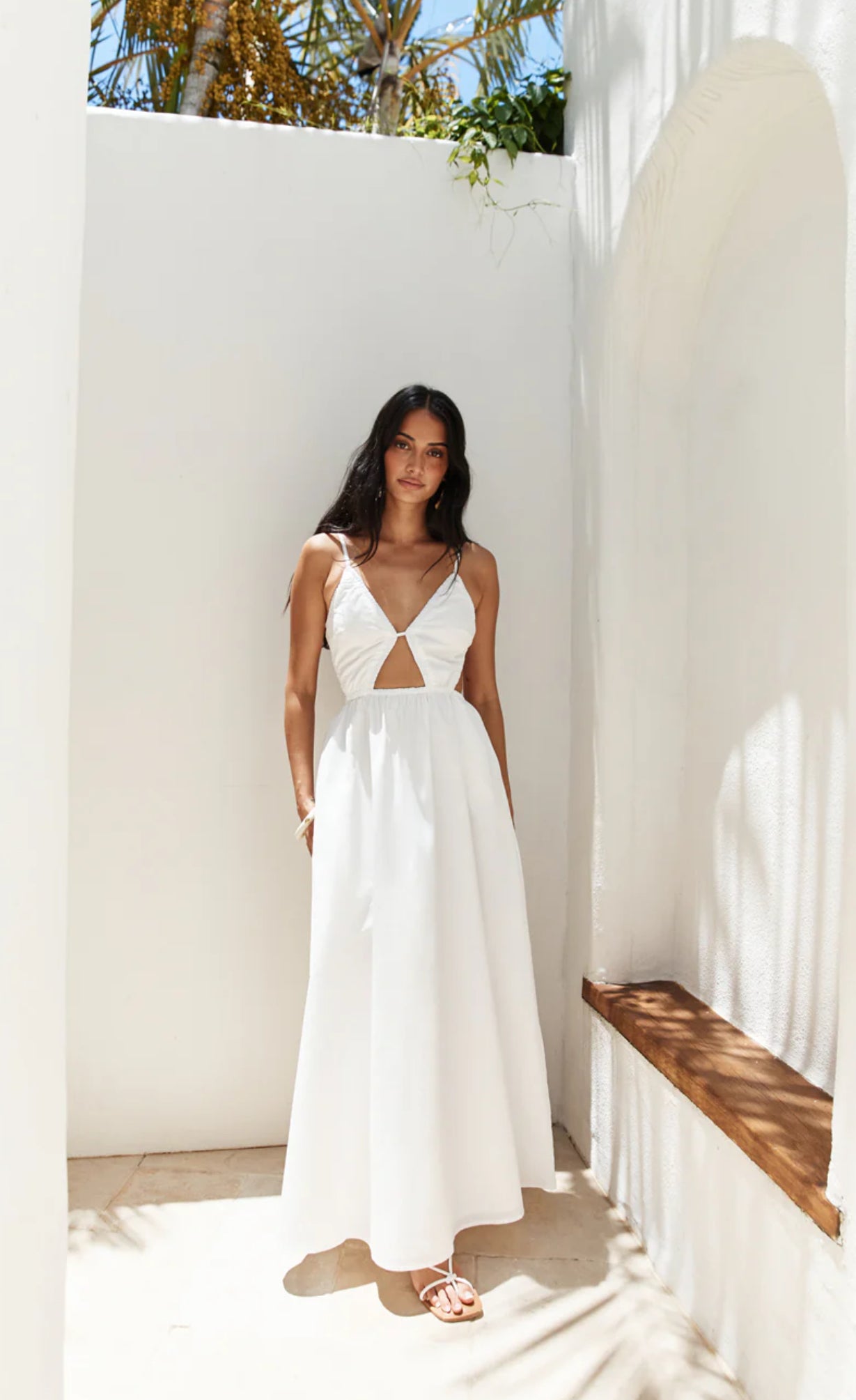 Trail Maxi Dress White