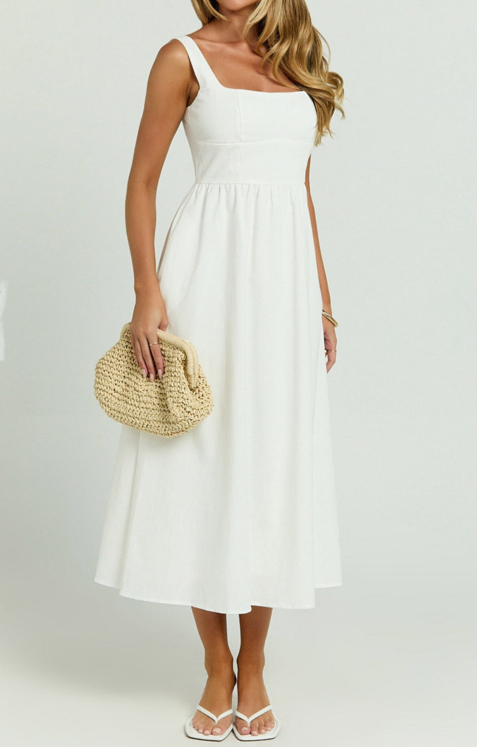 Sunny Attire white Maxi Dress