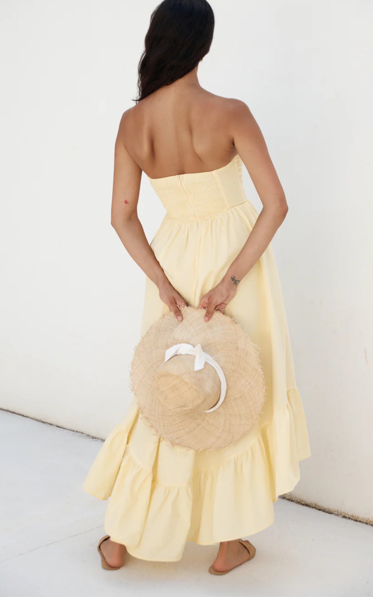 Mystery Girl Yellow Midi Dress
