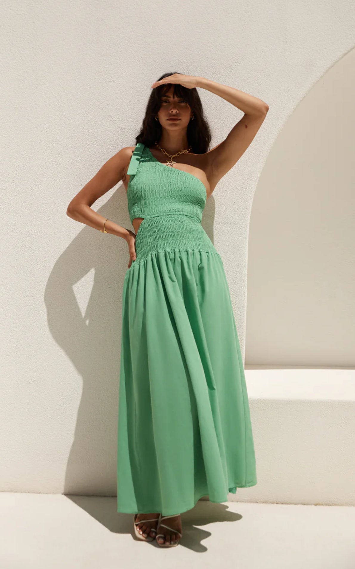 Daffodil Green Summer Dress